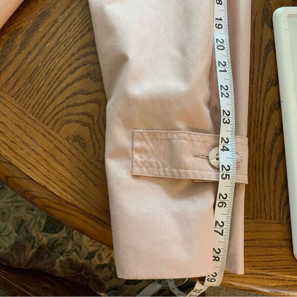 Vintage London Fog Blush pink Trench Coat Union Made 80s/90s oversized size 12 - Picture 14 of 16